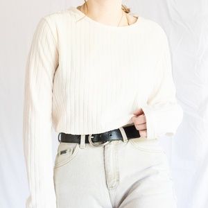 Vintage Oversized Ribbed Top